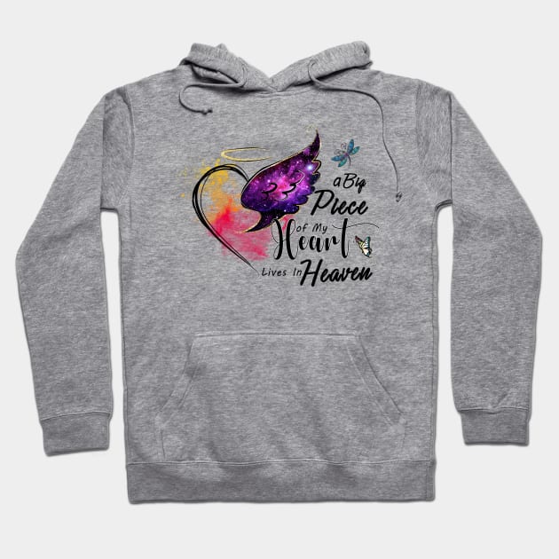 A big Piece of my Heart lives in Heaven Hoodie by bellofraya